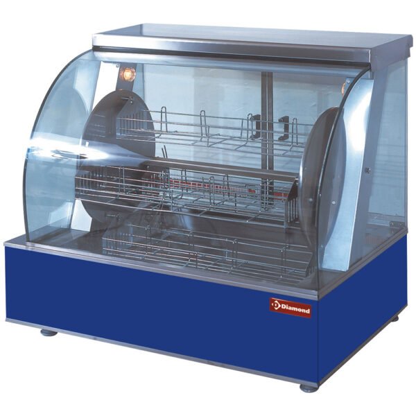Rôtissoire électrique rotative, 4 paniers, 16-20 poulets (ROTISKY)