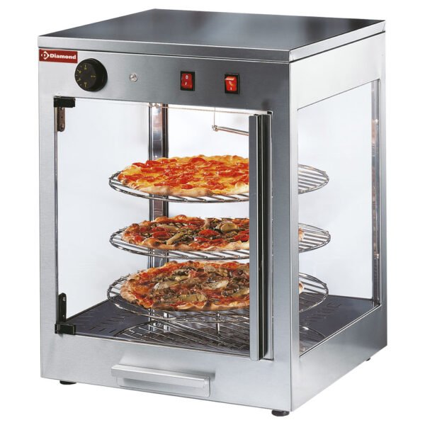 Vitrine chauffante rotative D.380 mm  (PIZZA/D38)
