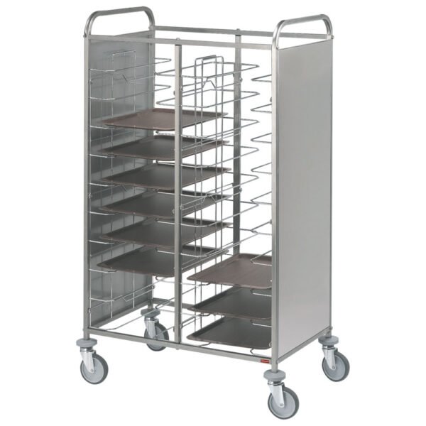 Echelle à plateaux "universel" inox, 2x 12 niveaux (CV24/12)