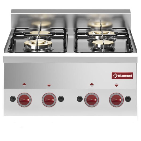Cuisinière 4 feux gaz -Top- (G60/4F6T-N)