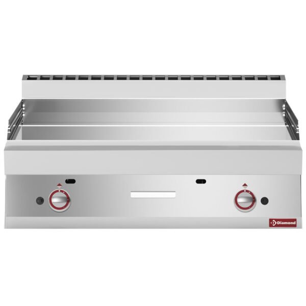 Plaque de cuisson gaz EXTRA-LARGE, surface lisse, chromé (G65/PLCD10T-N)