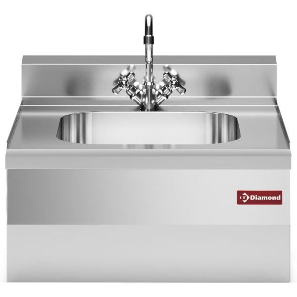 Evier 400x400xh200, avec robinet mélangeur et siphon (N60/LV6T-N)