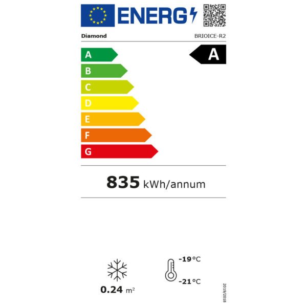 Comptoir présentoir pour crème glacée, 170 litres  (BRIOICE-R2) – Image 2