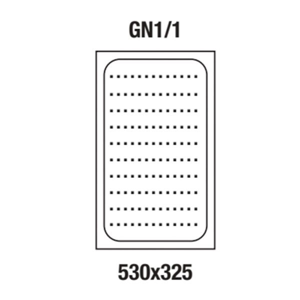 Bac gastronorm perforé 1/1 h65 mm (1/1P-65) – Image 2