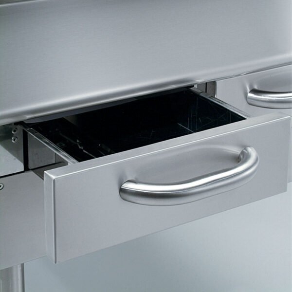 Grill vapeur, grille en fonte, sur piétement (G22/GPLP8-NE) – Image 2