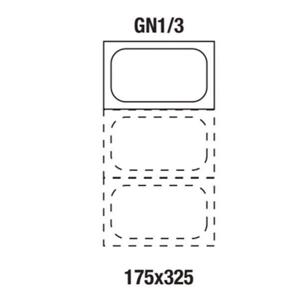Bac gastronorm 1/3 h40 mm (1/3-40) – Image 2