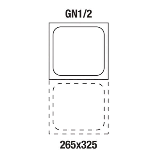 Bac gastronorm 1/2 h150 mm (1/2-150) – Image 2