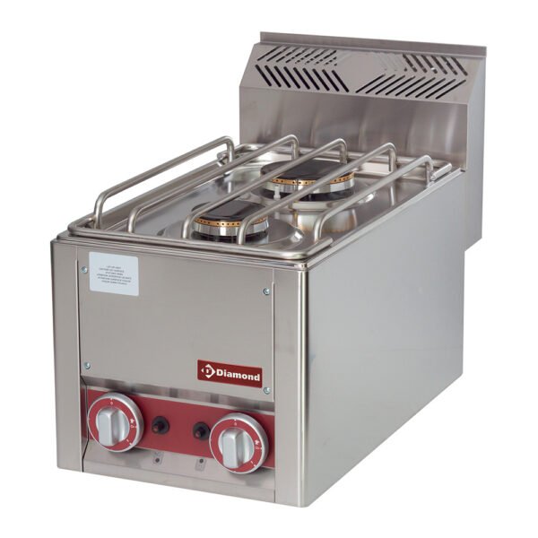 Cuisinière 2 feux gaz, -Top- (GS6/2FT-N)