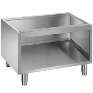 Soubassement ouvert, sur pieds inox réglables (N7/BA8-R)