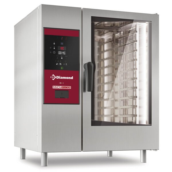 Four électrique vapeur boiler et convection 10x GN 1/1+ Cleaning (SBES/XC-10)
