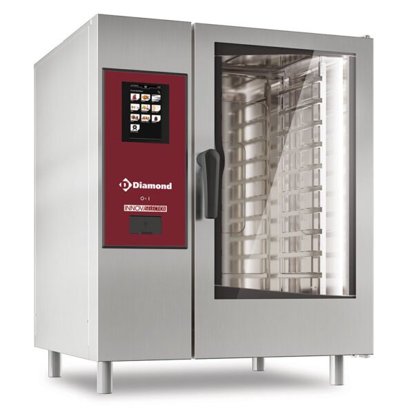 Four électrique "TOUCH" vapeur boiler/ convection 10x GN1/1+ Cleaning (SBET/XC-10)