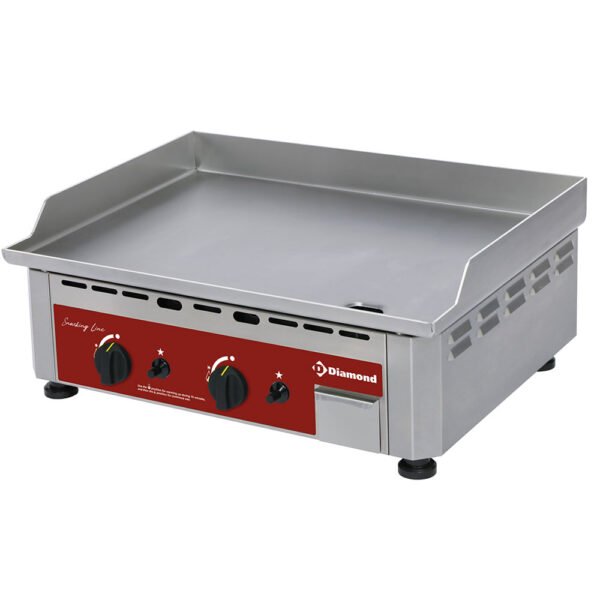 Plaque à snacker gaz, double, surface en acier inox FTG-60/XC