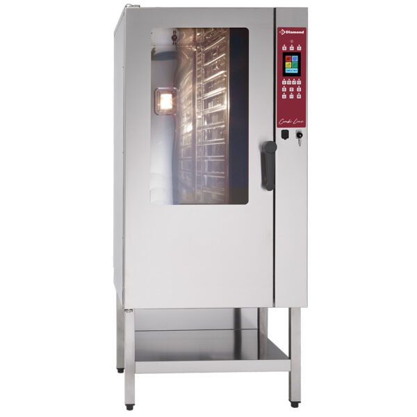 Four électrique TOUCH SCREEN vapeur/convection, 15x GN 1/1 - AUTO-CLEANING  (DFV-1511/PTS)