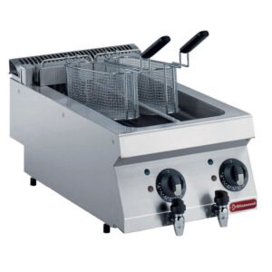 Friteuse électrique, 2x 5 litres -TOP-  (E17/F2V54T-N)