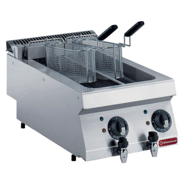 Friteuse électrique, 2x 5 litres -TOP-  (E17/F2V54T-N)