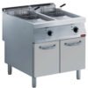 Friteuse électrique 2 cuves "Y" 15 litres, brûleurs extérieurs, sur meuble  (E22/F30A8-N)