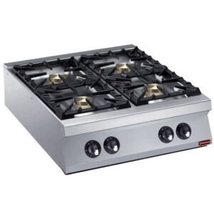 Cuisinière 4 feux vifs gaz -TOP- "POWERFUL"  (G22/4B8TPW-N)