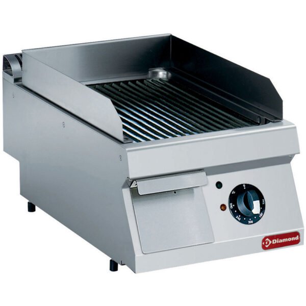 Plaque de cuisson électrique rainurée -TOP- (E17/PR4T-230/3--NE)