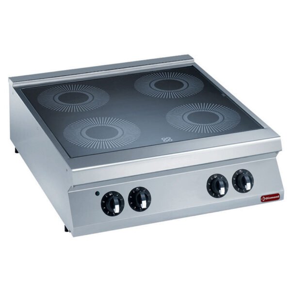 Cuisinière électrique vitrocéramique 4 zones -top- (E22/4VC8T-230/3--N)