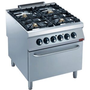 Fourneau gaz 4 feux vifs, four électrique GN 2/1- (G22/4BFE8-N)
