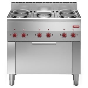 Fourneau 5 plaques et four convection électrique GN 1/1 (E60/5PFV9-230/3-N)