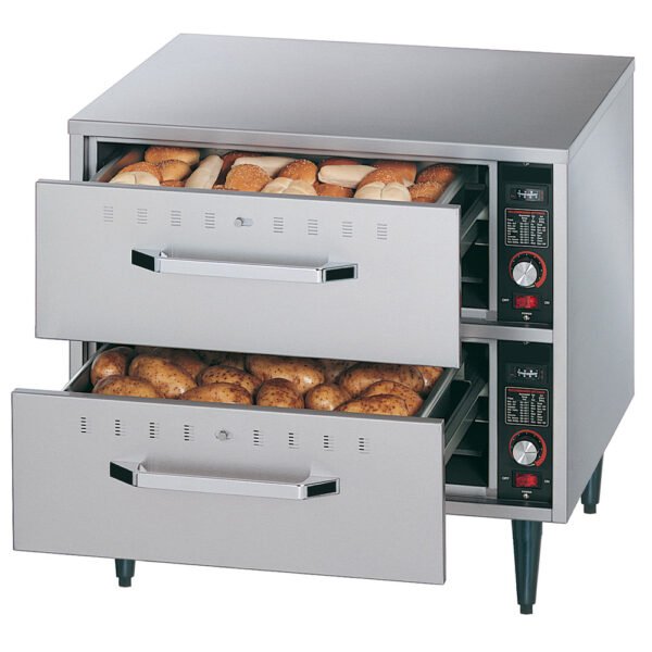 Chauffe-aliments à poser, 2 tiroirs (GN 1/1 - 150 mm),(DDW-2)