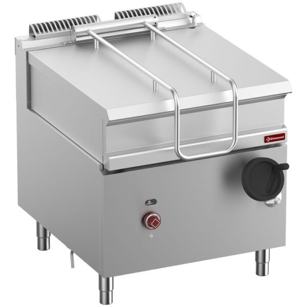 Sauteuse basculante électrique, cuve inox 80lit. sur meuble (E9/BRI8-N)