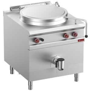 Marmite gaz, cuve 150 lit. chauffage direct, sur meuble (G9/M15D8-N)