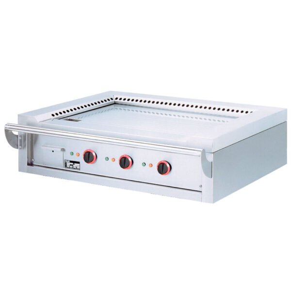 Plaque "Teppanyaki " électrique, 3 zones (3x 4,7 kW), de table -Top- (TPE3-15/T)