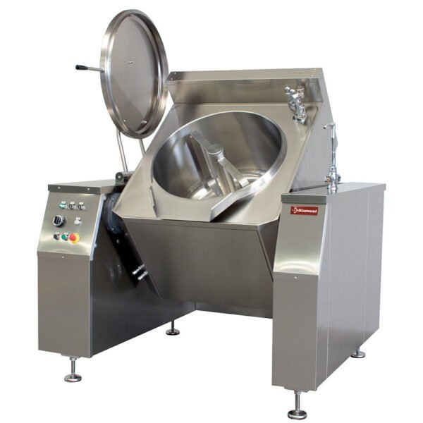 Marmite basculante électrique avec mélangeur 300 L., chauffage indirect (EXB/300I)