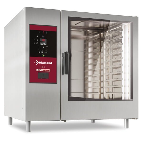 Four électrique vapeur boiler et convection 10x GN2/1 + Cleaning (SBES/XC-12)