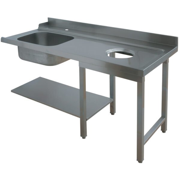 Table d'entrée pour prélavage "droite" (DTVO-15)