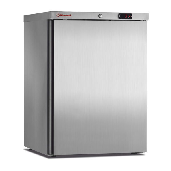 Frigo ventilé, 150 litres. acier inox (PFV202-R6X)