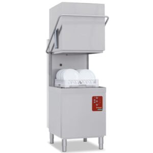 Lave-vaisselle à capot, panier 500x500 mm "Full Hygiene", avec adoucisseur continu (DXE8/6-AC)