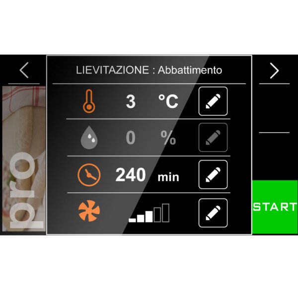 Cellule de congélation rapide, TOUCH SCREEN 10x GN 1/1 (ou) 600x400 (40-25 Kg) (DBT101/TS-GX) – Image 2