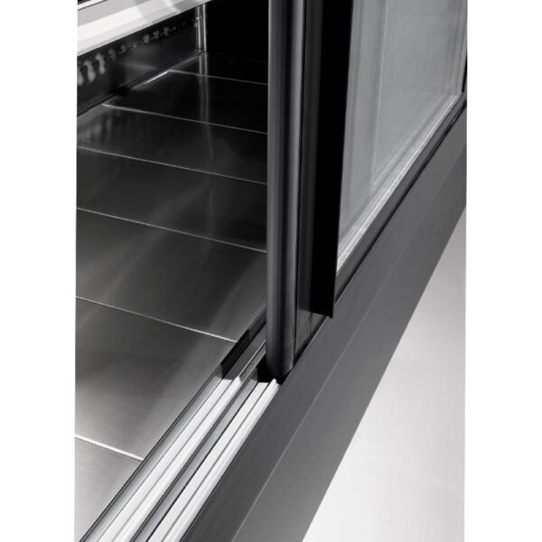 Murale réfrigéré, ventilé, avec portes coulissantes en verres - NOIR (PD15/B5-R2C) – Image 2